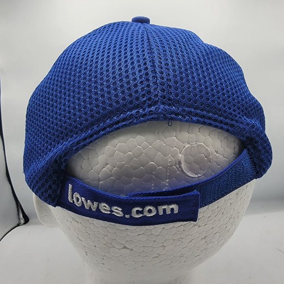 Lowes Logo Hat Adult Strapback Blue Mesh Baseball Cap Employee - Picture 3 of 9